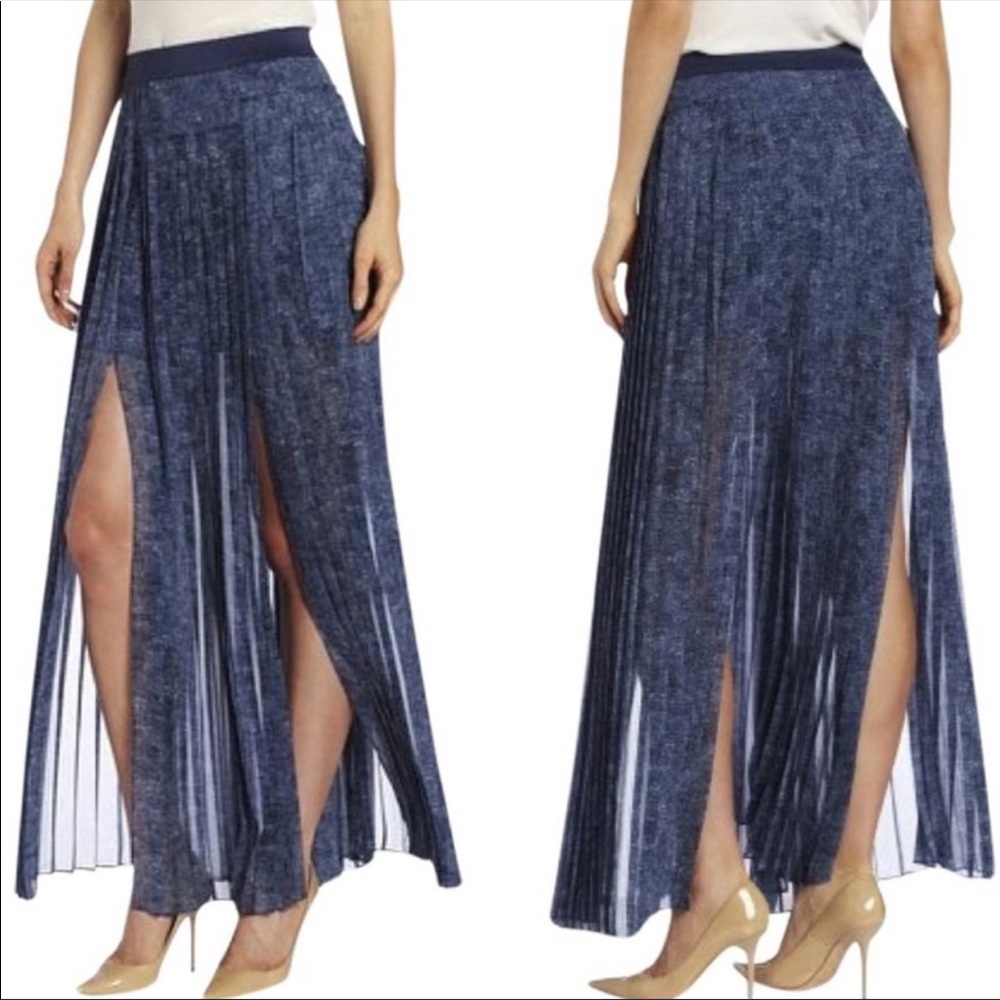 Bcbgmaxazria Dillion Pleated Maxi Skirt